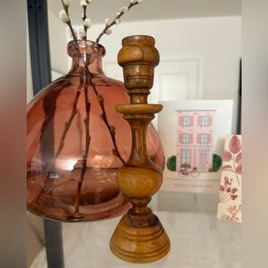Olive Wood Candle Stick